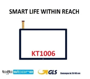 VETRO TOUCH SCREEN TABLET SMART LIFE WITHIN REACH KT1006 VETRO SCHERMO NERO - Imagen 1 de 1