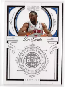 2009-10 PANINI NATIONAL TREASURES BASKETBALL BEN GORDON BASE CARD 10/10 1/1 #86 - Picture 1 of 2