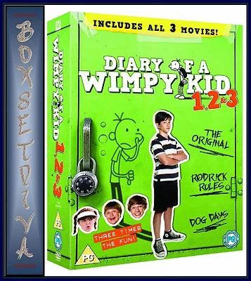 DIARY OF A WIMPY KID - COMPLETE 1 2 & 3  *BRAND NEW DVD BOXSET * - Image 1 of 2