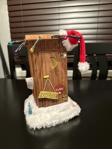 Gemmy Santa's Outhouse - Talks Farts Lights Animated - Furry Snow Base - VIDEO - Picture 1 of 5