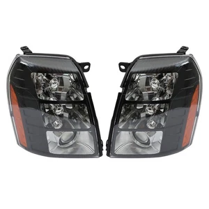 Headlight Assembly For Cadillac Escalade 2007-2014 Headlamps Left+Right Side HID - Picture 1 of 11