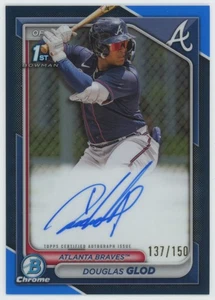 2024 Bowman Chrome Prospects Blue Refractor Douglas Glod Auto 137/150 #CPA-DG - Picture 1 of 2