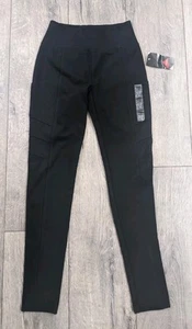 Girls Black Leggings NEW High Rise Pointe Size XS Mudd - Picture 1 of 6