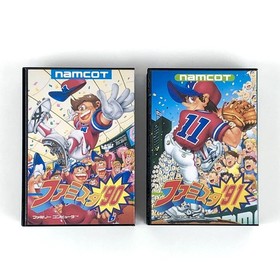 Famicom Famista '90 + Famista '91 2-piece set with box theory and damage Namco