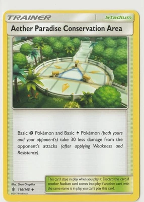 Pokémon Aether Paradise Conservation Area Guardians Rising 116/145 EN Trainer - Image 1 of 2