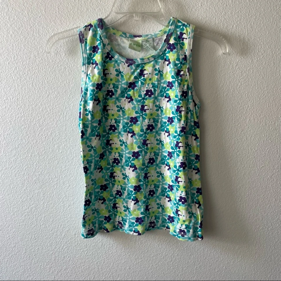 Camiseta sin mangas con estampado de flores de dibujos animados Circo Girls Foto 1 de 3