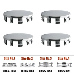 OD 56MM & OD 57MM Wheel Center Cap Center Cap For Rims No Logo Base Set Of 4 - Imagen 1 de 17
