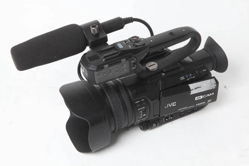JVC GY-HM200U 4k Professional Camcorder + Adapter + Battery - 335 hours READ - Image 1 of 4