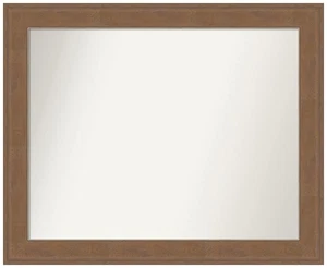 Amanti Art Grey Bathroom Mirror for Over Sink 27x33 Alta Brown Grey Rectangle... - Picture 1 of 6