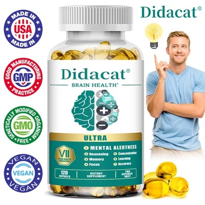 Kurkuma-Extrakt-Kapseln – mit Phosphatidylserin – für die Gesundheit des Gehirns - Bild 1 von 4