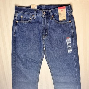 Levis 505 Jeans Mens 30x34 Blue Medium Wash Regular Fit Straight Leg NWT - Picture 1 of 16