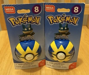 Pokemon Mega Construx 2ct Serie 8 Munchlax Goinfrex 2018 Nuovo Sigillato - Foto 1 di 2
