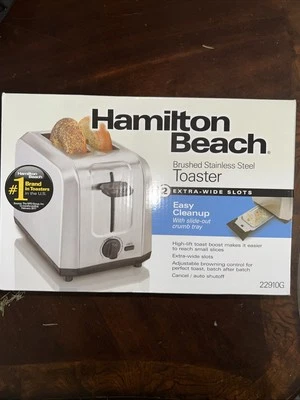 Hamilton Beach 2-Slice Brushed Stainless Steel Toaster. Never Opened - Image 1 of 2
