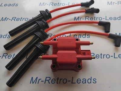 RED COIL PACK & 10MM PERFORMANCE IGNITION LEADS MINI COOPER S R50 R52 R53 R56 - Image 1 of 4