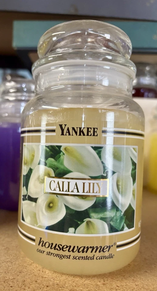 Yankee Candle Calla Lily 22 Oz Jar—BLACK BAND RARE - Image 1 of 1