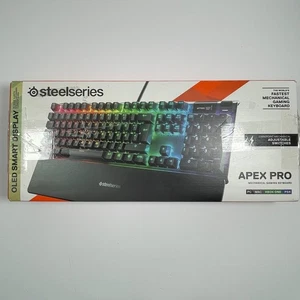 SteelSeries Apex Pro HyperMagnetic Gaming Keyboard - Adjustable Actuation - OLED - Imagen 1 de 8