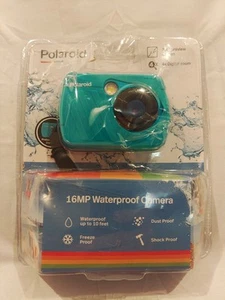 Polaroid 16MP Waterproof Digital Camera - Teal Blue NEW OPEN !!! - Picture 1 of 11