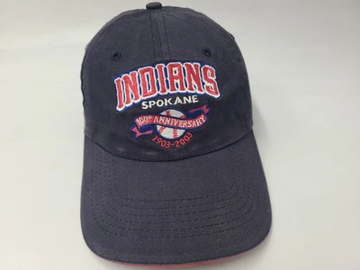Vintage Spokane Indians 2003 100th Anniversary Strapback (Fits Small) Hat Cap - Image 1 of 4
