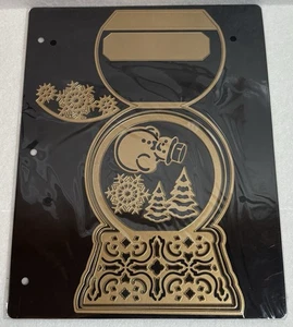 Anna Griffin Schneekugel Staffelei Karte Stanzformen Neu in Verpackung - Bild 1 von 2