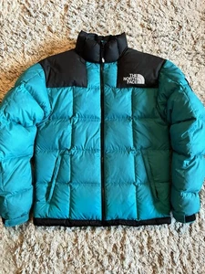The North Face Nuptse Men's Puffer Jacket Blue turquoise 700 Ski Jacket - Picture 1 of 18