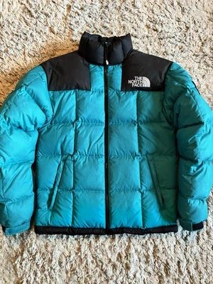 The North Face Nuptse Men's Puffer Jacket Blue turquoise 700 Ski Jacket - Image 1 of 4