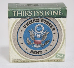 Thirstystone United States Army Sandstein Untersetzer - 4er Set - Kork Unterlage - Bild 1 von 6