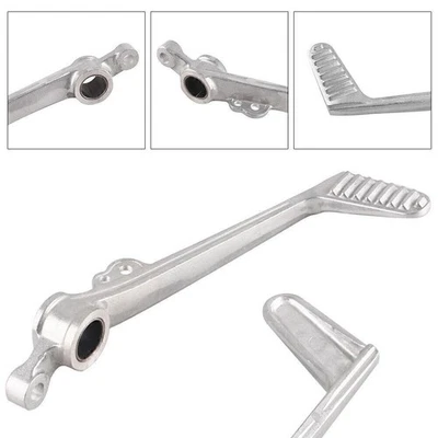 1 x Pedal de palanca de freno trasero plateado para Honda CBR1000RR 2008 2009 2010 2011 Foto 1 de 4