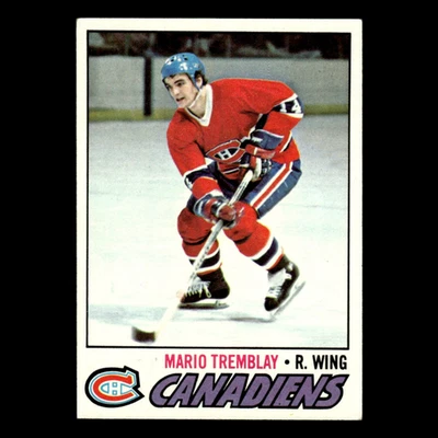 Mario Tremblay #163 1977 Topps Montreal Canadiens Hockey Card NHL EX - Image 1 of 3