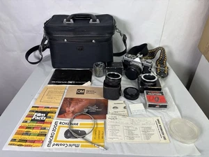 Olympus OM-1 SLR with Deitz MC Auto 1:28 28mm Lens and Extras Bundle - Picture 1 of 15