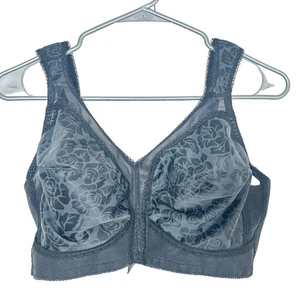 Reggiseno Playtex 38D senza ferretto schiena liscia cinturino largo nero coppa morbida #4693 - Foto 1 di 7