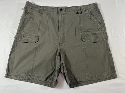 Pantalones Cortos Carga Wrangler Hombres Talla 46 Verde Oliva Lona Utilidad Senderista NW941EG Pantalones Cortos Foto 1 de 4