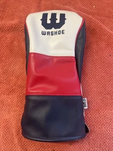 PRG GOLF Collezione Driver 1 Copricapo Legno Logo Washoe -Rosso Bianco e Blu - Foto 1 di 4
