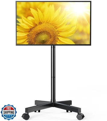 Perlegear Rolling TV Stand for 23-60 Inch LCD LED OLED 4K Smart TVs Holds up  Foto 1 de 4