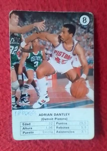 CARTA NAIPE TARJETA CROMO OLD CARD NBA BASKETBALL ADRIAN DANTLEY DETROIT PISTONS - Imagen 1 de 2