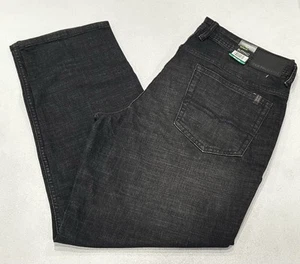Buffalo David Bitton Men's Jackson Straight Stretch Denim Jeans, Black, 38X29 - Picture 1 of 4