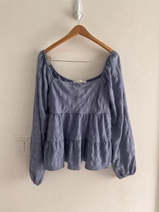 Altar’d State Periwinkle Langarmshirt Gr. XL - Bild 1 von 5