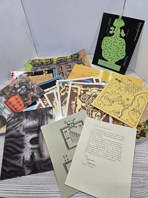 Vintage Dungeons & Dragons Maps TSR D&D Miscellaneous Lot of Plus Bonus  - Image 1 of 4