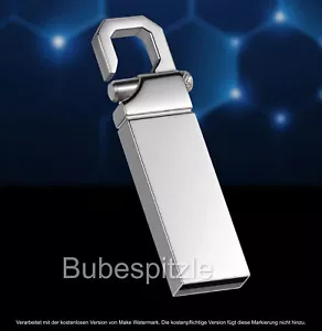64GB USB Stick Schneller Aluminium USB Speicher silber Backup Datensicherung - Bild 1 von 5