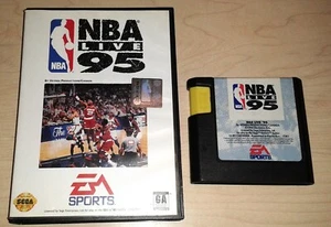 NBA Live 95 Sega Genesis Basketball cartucho de juego original y caja sin manual - Imagen 1 de 3