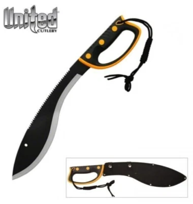 UNITED CUTLERY SURVIVAL KUKRI SAWBACK MACHETE CON FUNDA UC2779 Foto 1 de 4