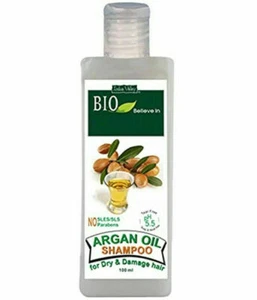 INDUS VALLEY Organic Argan Oil Shampoo For Damage Hair 100ml O644 - Foto 1 di 3