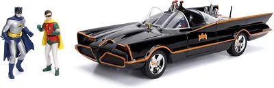 Jada 1:18 Die-cast Batmobile Batman Serie TV Con Figure + Luci - 98625 - Immagine 1 di 4
