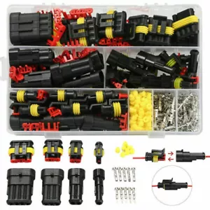 352pcs 1-4Pin Car Electrical Wire Plug Connectors Automotive Terminal Waterproof - Picture 1 of 11