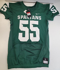 preowned sports jersey NCAA FOOTBALL MICHIGAN SPARTANS #55 AUTHENTIC SIZE LARGE