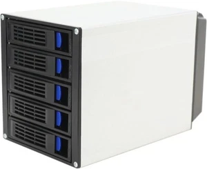5 Bay 3 x 5.25 Drive Bays Hard Disk Enclosure HDD Hot Swap Cage Mobile Rack for - Picture 1 of 9