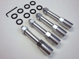 KAKUMEI GO KART WHEEL ADAPTER FOR RADIO FLYER WAGON SILVER COLOR  5/8" BEARING - Picture 1 of 6