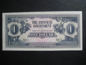 JAPANESE MALAYA OCCUPATION MONEY - ONE DOLLAR 1942 - SERIES MO - EXCELLENT - Picture 1 of 2