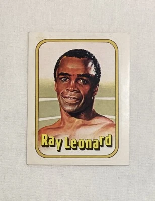 SUGAR RAY LEONARD RC 1980 PANINI’S STICKERS ROOKIE CARD - Image 1 of 2