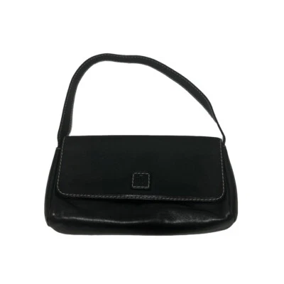 Polo Ralph Lauren Women's Leather Mini Bag Black Leather Snap Inner Pocket - Image 1 of 4