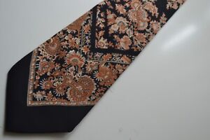 Polo by Ralph Lauren black silk necktie with floral print